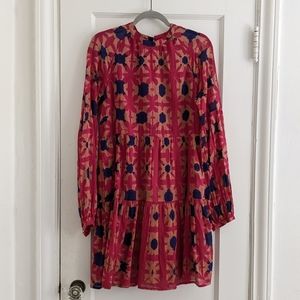 Banjanan Lorene dress in Shibori Clamp Dye print